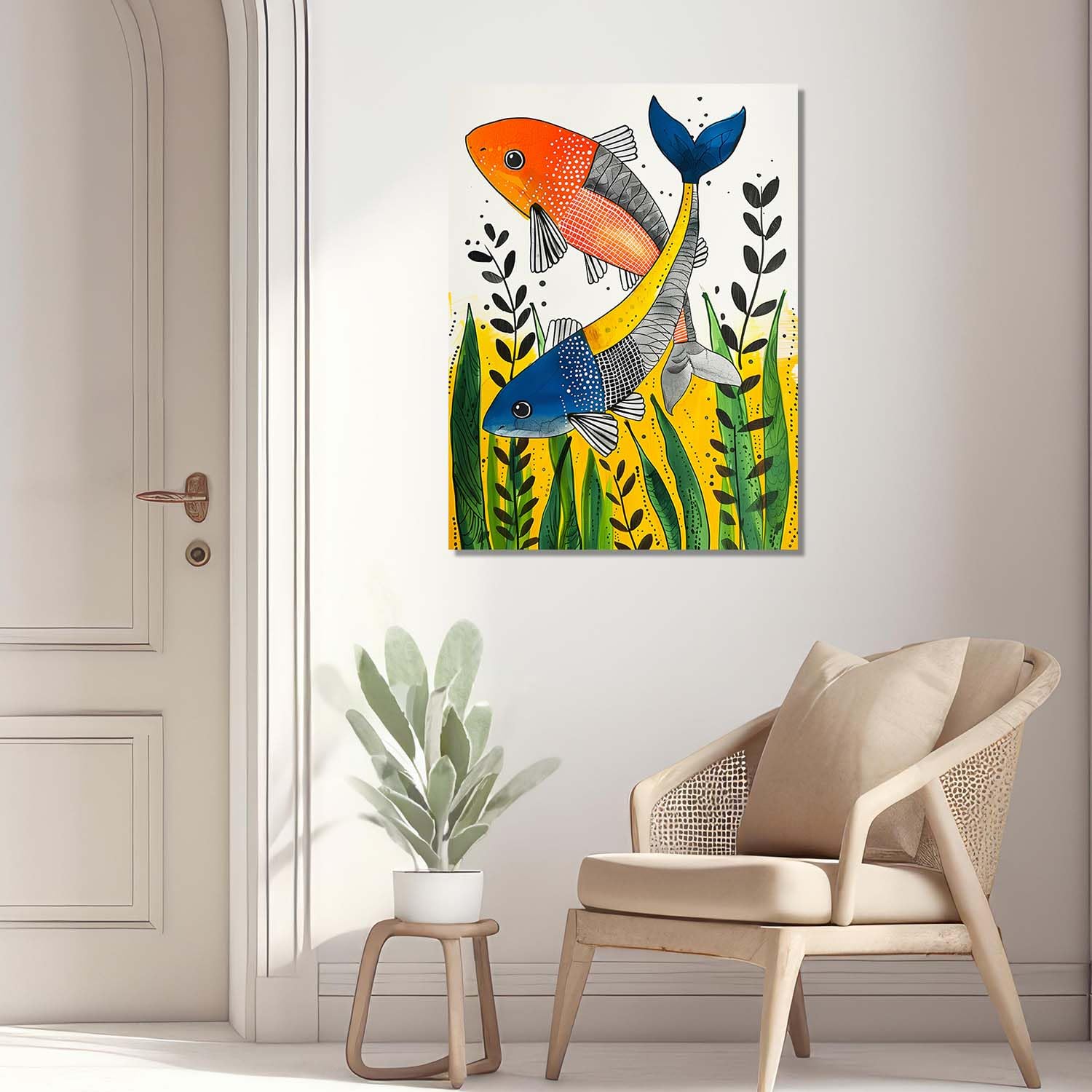 Kotart - Bhil Art Wall Paintings/Canvas For Wall Décor | Abstract